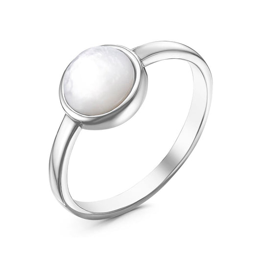 Moonstone silver plated ring