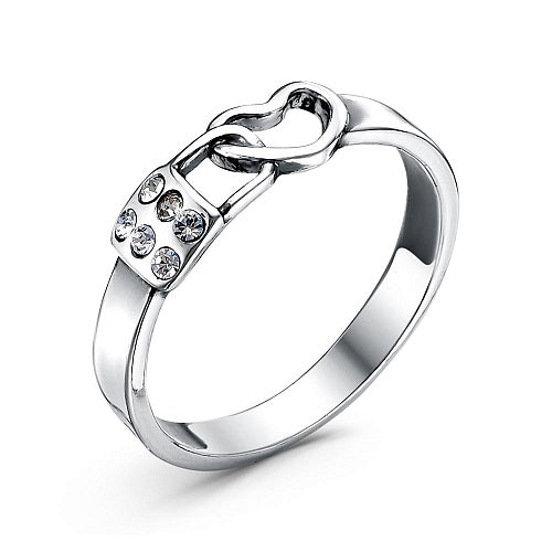 Silver plated ring. Belt