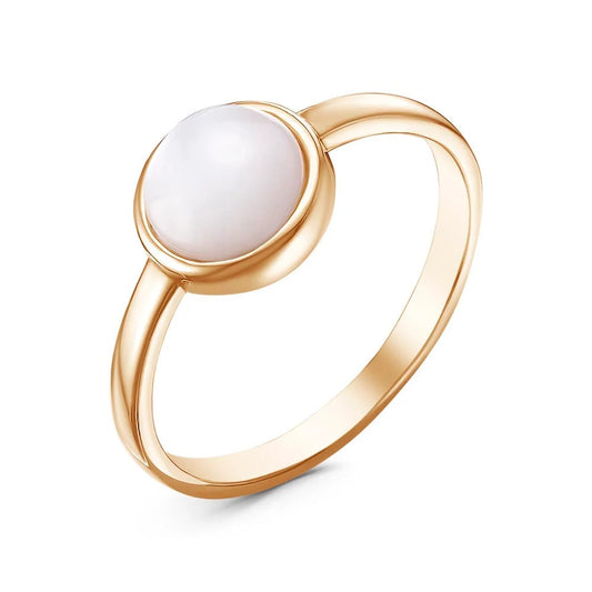 Moonstone gold plated ring