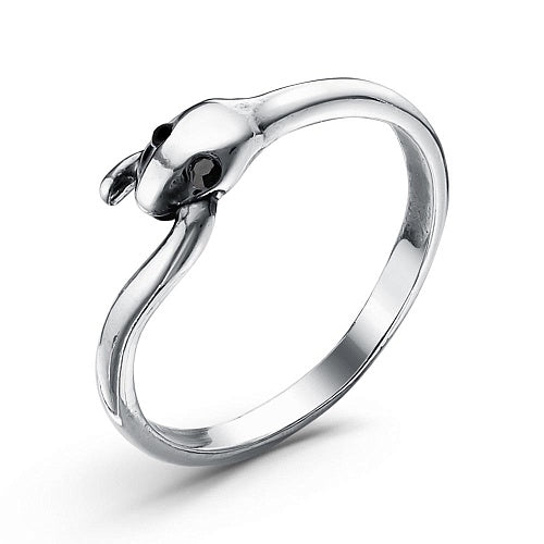 Snake silver plated ring