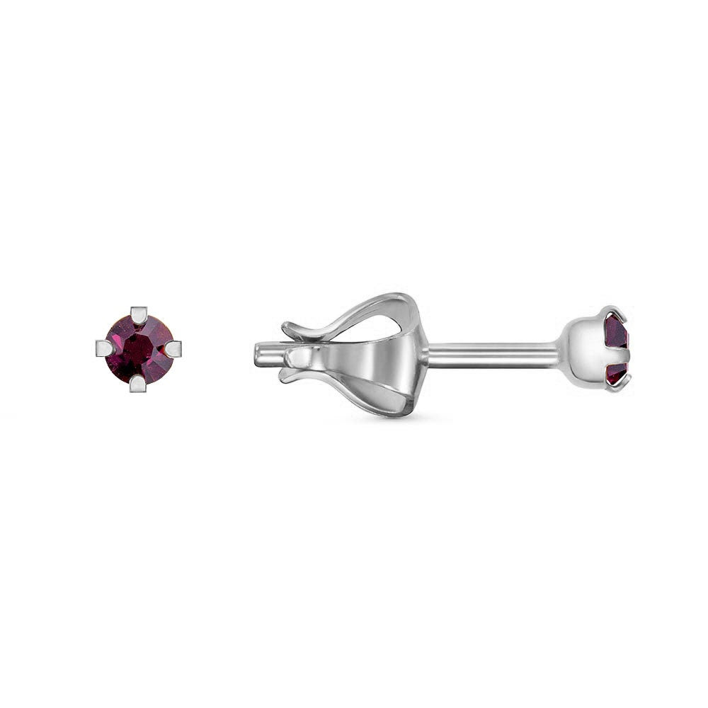 Earrings silver plated with cubic zirconia