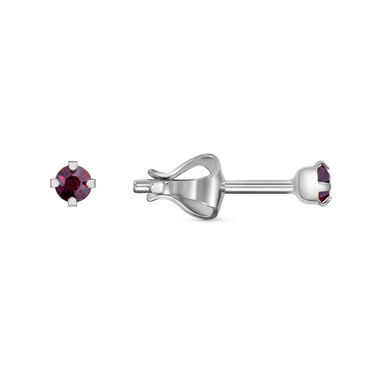 Earrings silver plated with cubic zirconia