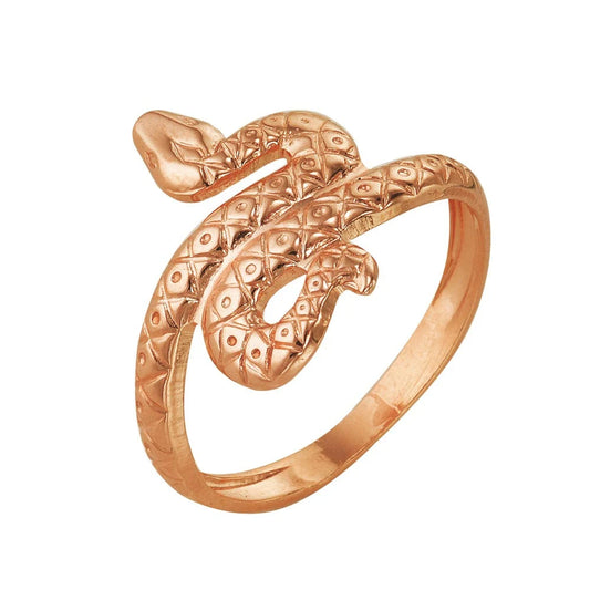 Snake gold plated ring