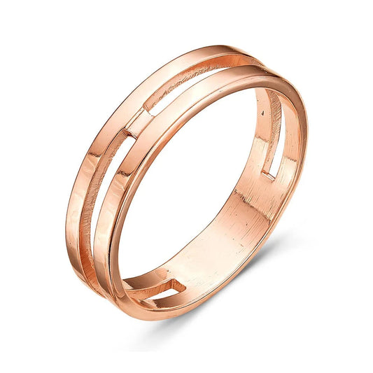 Duality gold plated ring band